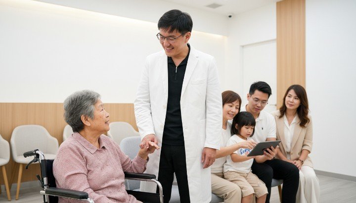 醫師向患者解釋PRP價格差異的原因 醫療級離心設備影響PRP價格差異關鍵 膝關節注射示意圖解析PRP價格差異區間 專業診間諮詢了解PRP價格差異投資價值